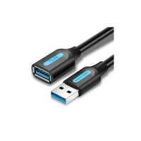 Дата кабель USB 3.0 AM/AF 3.0m black Vention (CBHBI) - Изображение 1
