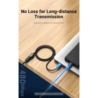 Дата кабель USB 2.0 AM/AF 1.5m black VENTION (CBIBG) - Зображення 12