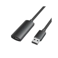 Дата кабель USB 2.0 AM/AF 25.0m Active black Vention (CBKBS) - Изображение 1
