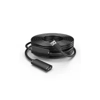 Дата кабель USB 2.0 AM/AF 30.0m Active black Vention (CBKBT) - Зображення 1