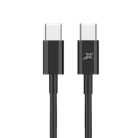 Дата кабель USB-C to USB-C 1.0m 20W CC-03B Black Grand-X (CC-03B) - 1