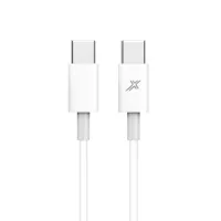 Дата кабель USB-C to USB-C 1.0m 20W CC-03W White Grand-X (CC-03W) - Зображення 1