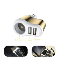 Зарядний пристрій XoKo CC-303 2 USB 2.1A Gold / White (CC-303-GDWH) - 3