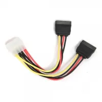 Кабель живлення Molex to 2xSATA power 0.3m Cablexpert (CC-SATA-PSY-0.3M) - 2