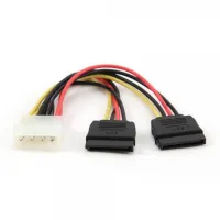 Кабель живлення Molex to 2xSATA power 0.3m Cablexpert (CC-SATA-PSY-0.3M) - 1