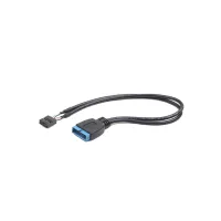 Кабель для передачі даних USB 2.0 to USB 3.0 0.15m Cablexpert (CC-U3U2-01) - 2