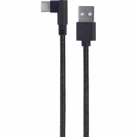 Дата кабель USB 2.0 AM to USB-C 0.2m corner Cablexpert (CC-USB2-AMCML-0.2M) - 1