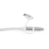 Дата кабель USB 2.0 AM to Lightning + Micro 5P + USB-C 1.0m Cablexpert (CC-USB2-AMLM32-1M-W) - 3