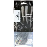 Кабель мультимедійний 3.5mm M to 2xRCA M 2.5m Cablexpert (CCA-352-2.5M) - 2