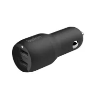 Зарядное устройство Belkin Car Charger (24W) Dual USB-A, USB-A - Lightning, 1m, black (CCD001BT1MBK) - Изображение 1
