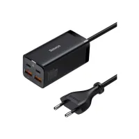 Зарядний пристрій Baseus 2xUSB-C 100W + 2xUSB GaN black (CCGP000101) - 1
