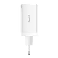 Зарядний пристрій Baseus 2xUSB-C 65W + 1xUSB GaN + cable USB-C to USB-C 100W 1.0m white (CCGP120202) - 5