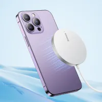 Зарядний пристрій Baseus Simple Mini3 Magnetic Wireless Charger 15W Silver (CCJJ040012) - Зображення 8