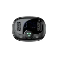 FM модулятор Baseus T Shaped S-09A 2 х USB Type-A, microSD Black (CCMT000001) - 5