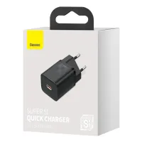 Зарядний пристрій Baseus Super Si Quick Charger 1C 25W Black (CCSP020101) - 5