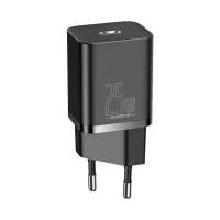 Зарядний пристрій Baseus Super Si Quick Charger 1C 25W Black (CCSP020101) - 1