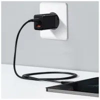 Зарядний пристрій Baseus Super Si Pro Quick Charger C+U 30W black (CCSUPP-E01) - 7