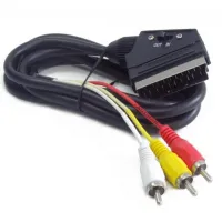 Кабель мультимедійний SCART M to 3xRCA M 1.8m Cablexpert (CCV-519-001) - 1