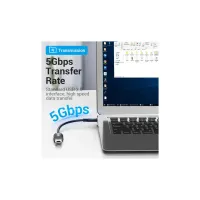 Перехідник OTG USB 3.1 AF to USB-C 0.15m black VENTION (CCVBB) - Зображення 4