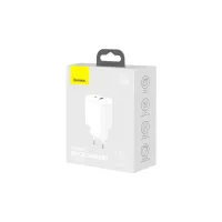 Зарядний пристрій Baseus Compact Quick Charger U+C 20W EU White (CCXJ-B02) - 3