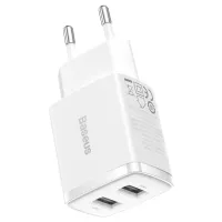 Зарядний пристрій Baseus Compact Charger 2U White (CCXJ010202) - 4