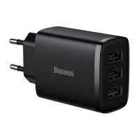 Зарядний пристрій Baseus Compact Charger 3U Black (CCXJ020101) - 1