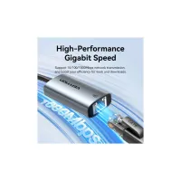 Переходник USB-C to RJ45 Ethernet 1000Mbps gray VENTION (CFQHB) - Изображение 7