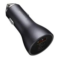Зарядний пристрій Baseus 1xUSB + 2xUSB-C 65W Golden Contactor Pro dark gray (CGJP010013) - 4