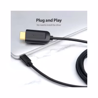 Кабель мультимедийный USB-C to HDMI M 1.5m black Vention (CGUBG) - Image 3