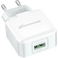 Зарядний пристрій Grand-X USB 5V 2,1A White + cable USB -> micro USB, Cu (CH-03UMW) - 3