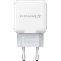 Зарядний пристрій Grand-X 5V 2.1A White (CH-03W) - 2