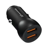 Зарядний пристрій Grand-X car 12-24V Black 2USB 5V/2.4A (CH-26/CH-26B) - 1