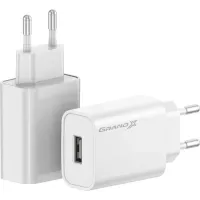 Зарядний пристрій Grand-X CH-550W Quick Charge USB QC3.0 White (CH-550W) - 1