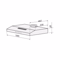 Витяжка кухонна DAHATI CH-600SW (CH-600W) - Image 4