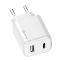 Зарядний пристрій Grand-X CH-890 Fast Charge 1xUSB-C PD20W + 1xUSB QC4.0 + AFC SCP FCP Black (CH-890) - Зображення 2