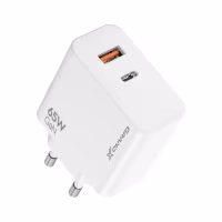 Зарядний пристрій Grand-X GaN 1xUSB-C + 1xUSB 65W PD3.0 QC4.0 AFC SCP FCP white (CH-960W) - Image 2