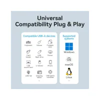 Концентратор Vention USB 3.0 to 4xUSB 3.0 Hub With Power Supply 0.15m black (CHLBB) - Зображення 11