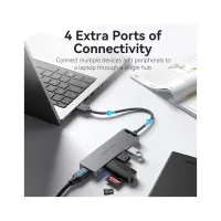 Концентратор Vention USB 3.0 to 4xUSB 3.0 Hub With Power Supply 0.15m black (CHLBB) - Зображення 8