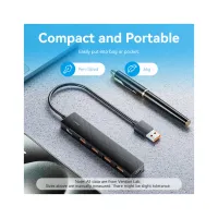 Концентратор Vention USB to 4xUSB 3.2 Gen2 + USB-C 10Gbps 0.15m black (CHOBB) - Изображение 2