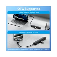 Концентратор Vention USB to 4xUSB 3.2 Gen2 + USB-C 10Gbps 0.15m black (CHOBB) - Изображение 7