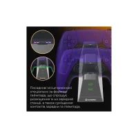 Зарядний пристрій GamePro CHS420B Для геймпадів DualSense PS5 Black (CHS420B) - 5
