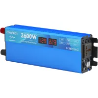 Автомобільний інвертор Choetech 12/220V 1300Вт, чиста синусоїда (CJ2600Q-V2) - 1