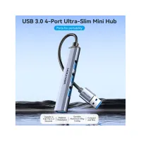 Концентратор Vention USB 3.0 to 1xUSB 3.0 + 3xUSB 2.0 0.15m gray (CKOHB) - Зображення 5