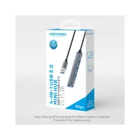 Концентратор Vention USB 3.0 to 1xUSB 3.0 + 3xUSB 2.0 0.15m gray (CKOHB) - Зображення 9