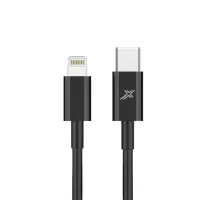 Дата кабель USB-C to Lightning 1.0m 12W CL-03B Black Grand-X (CL-03B) - 1