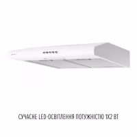 Витяжка кухонна Perfelli CLIO 6 DM BIANCO - Image 4