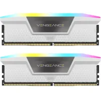 Модуль пам'яті для комп'ютера DDR5 32GB (2x16GB) 6000 MHz Vengeance RGB White Corsair (CMH32GX5M2E6000Z36W) - 1