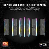Модуль пам'яті для комп'ютера DDR5 96GB (2x48GB) 6000 MHz Vengeance RGB Grey Corsair (CMH96GX5M2E6000Z36) - 5