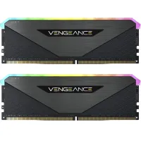 Модуль пам'яті для комп'ютера DDR4 32GB (2x16GB) 3600 MHz Vengeance RGB RT Black Corsair (CMN32GX4M2Z3600C18) - Зображення 1