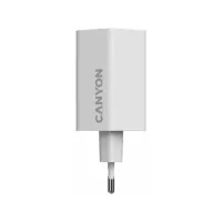 Зарядний пристрій Canyon HEXAGON 65 GaN 65W 2xPD 1xQC EU White (CND-CHAHEX65W) - Зображення 3